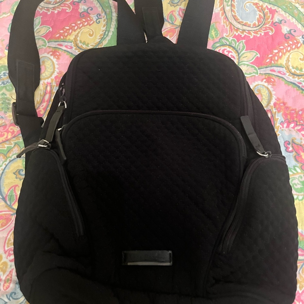 Vera Bradley Black Quilted Backpack